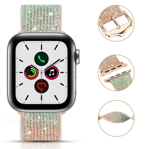 Apple Watch rihm 384041mm Chameleon sadelev silikoonist Crystal hobe 1