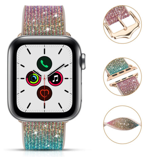 Apple Watch rihm 384041mm Chameleon sadelev silikoonist Crystal kuldne 1
