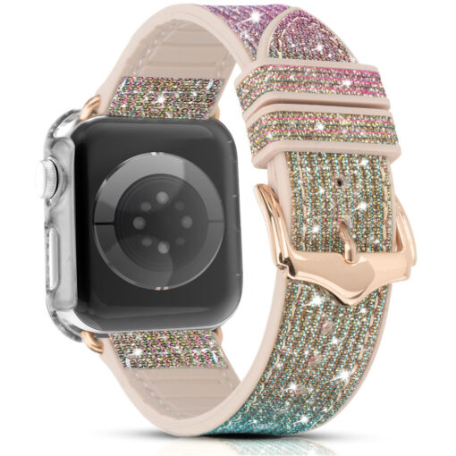 Apple Watch rihm 384041mm Chameleon sadelev silikoonist Crystal kuldne 2