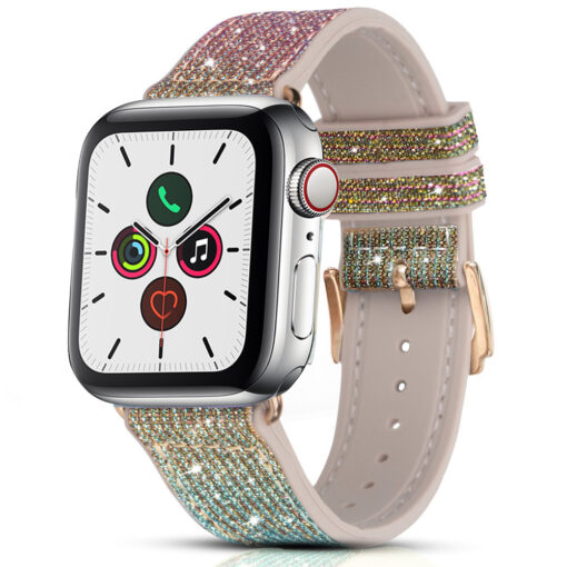 Apple Watch rihm 384041mm Chameleon sadelev silikoonist Crystal kuldne 3