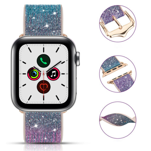 Apple Watch rihm 384041mm Chameleon sadelev silikoonist Crystal sinine 1
