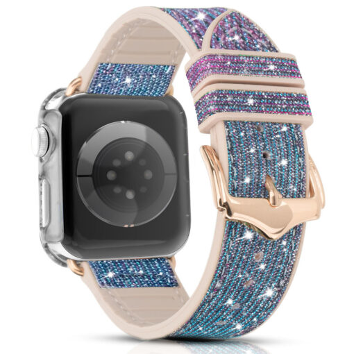 Apple Watch rihm 384041mm Chameleon sadelev silikoonist Crystal sinine 2