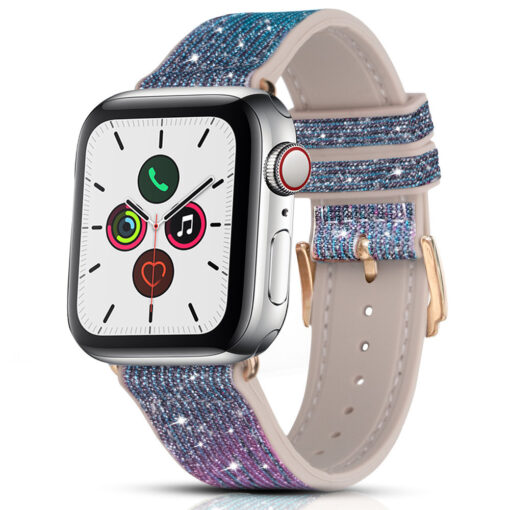 Apple Watch rihm 384041mm Chameleon sadelev silikoonist Crystal sinine 3