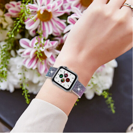 Apple Watch rihm 384041mm Chameleon sadelev silikoonist Crystal sinine 6