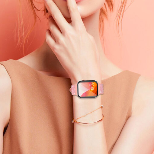 Apple Watch rihm 384041mm Crystal silikoonist roosa 7