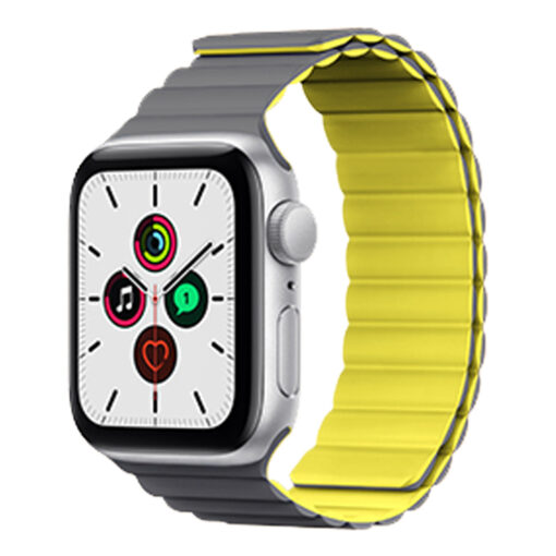 Apple Watch rihm 424445mm Magnetiga silikoonist kollane 5