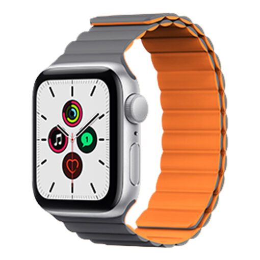 Apple Watch rihm 424445mm Magnetiga silikoonist oranz 5