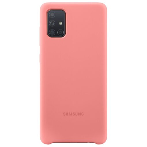 Samsung A71 umbris silikoonist Samsung roosa EF PA715TPEGEU