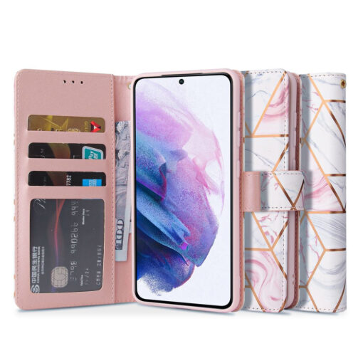 Samsung Galaxy S21 FE kaaned kaarditaskutega marble 1