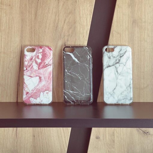 Samsung S21 FE umbris silikoonist marmori imitatsiooniga roosa 6