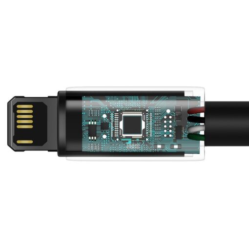 USB Lightning iphone laadija juhe must 2.4A 2m must CALWJ A01 5