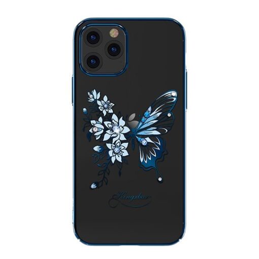 iPhone 12 PRO MAX umbris plastikust Kingxbar Butterfly sinine
