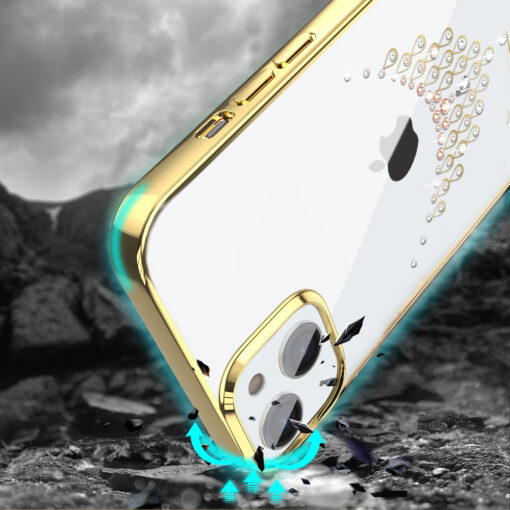 iPhone 13 PRO MAX umbris plastikust Kingxbar Sky Dew kuldne 3