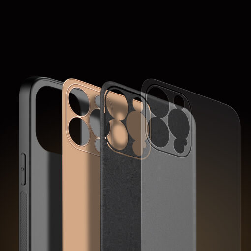 iPhone 13 PRO umbris Dux Ducis Yolo elegant kunstnahast ja silikoonist servadega must 6