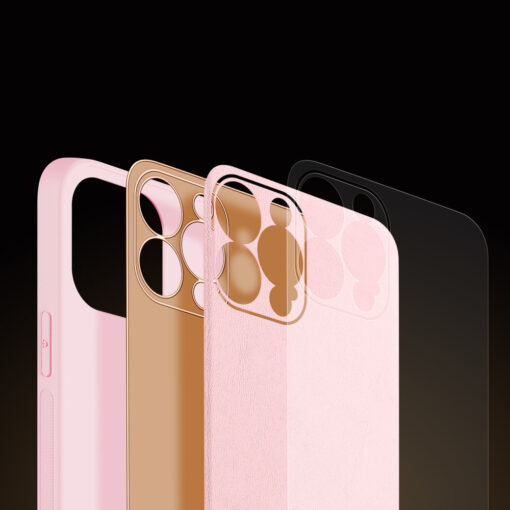 iPhone 13 PRO umbris Dux Ducis Yolo elegant kunstnahast ja silikoonist servadega roosa 6