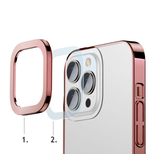 iPhone 13 PRO umbris plastikust Baseus Glitter laikivate servadega roosa 13