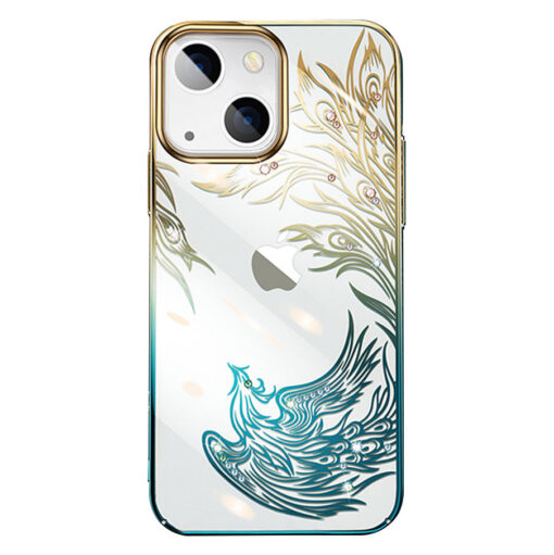 iPhone 13 PRO umbris plastikust Kingxbar Phoenix Flying kuldne sinine 1