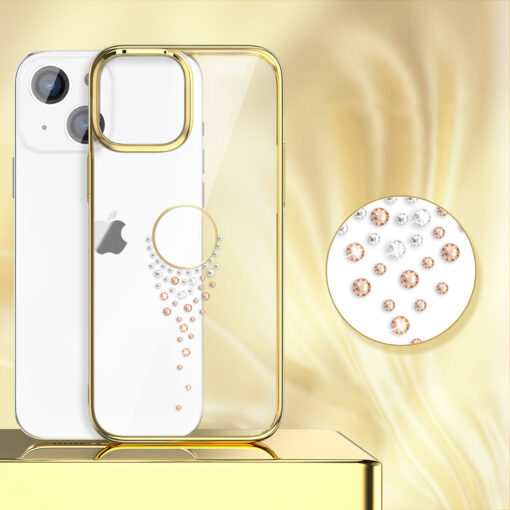 iPhone 13 PRO umbris plastikust Kingxbar Sky Teardrop kuldne 2