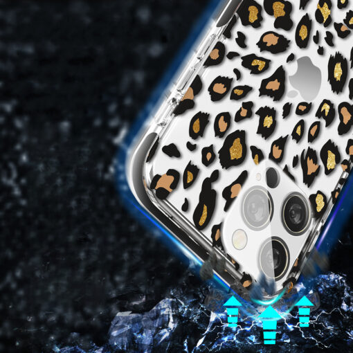 iPhone 13 PRO umbris plastikust Kingxbar Wild mustriga leopard 3