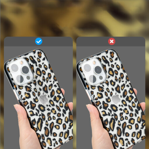 iPhone 13 PRO umbris plastikust Kingxbar Wild mustriga leopard 5