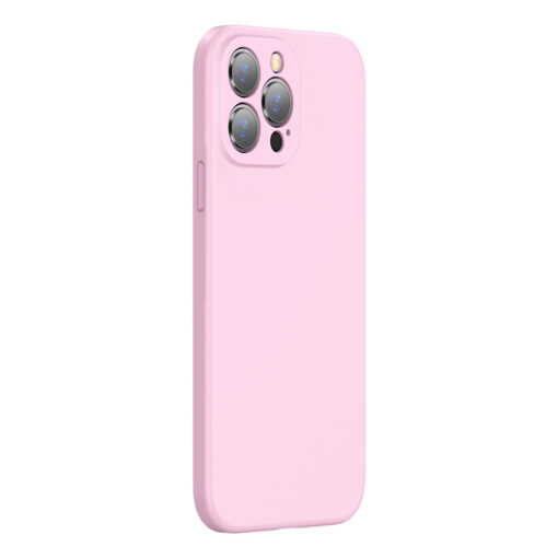 iPhone 13 PRO umbris silikoonist Baseus Liquid Gel roosa 3