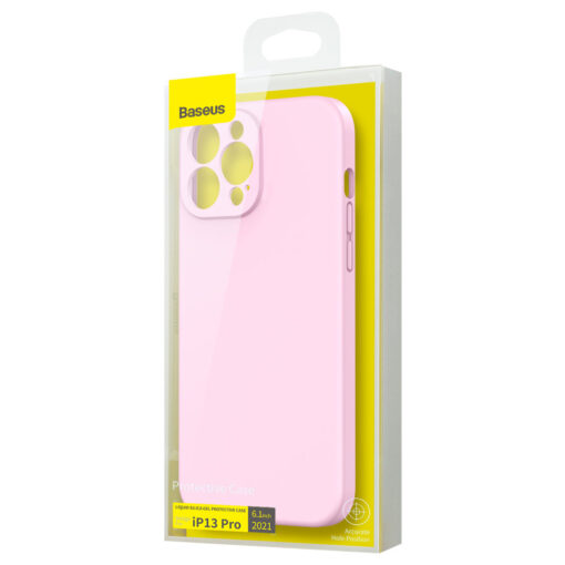 iPhone 13 PRO umbris silikoonist Baseus Liquid Gel roosa 9