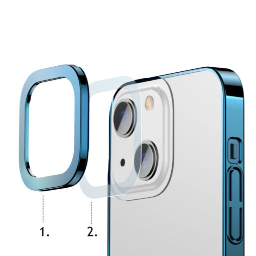 iPhone 13 umbris plastikust Baseus Glitter laikivate servadega sinine 12
