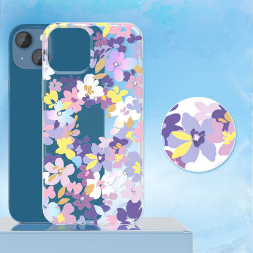 iPhone 13 umbris silikoonist ja plastikust Kingxbar Brilliant lilla 1