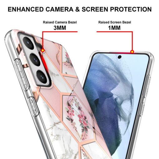 Samsung S21 umbris silikoonist marmori imitatsiooniga 2 10