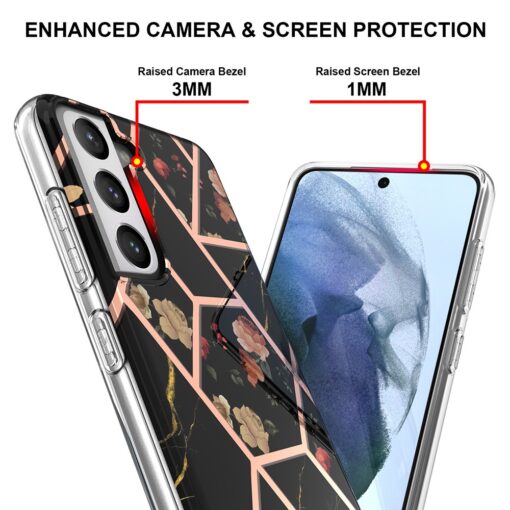 Samsung S21 umbris silikoonist marmori imitatsiooniga 2 11
