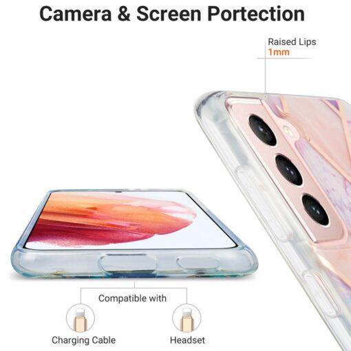 Samsung S21 umbris silikoonist marmori imitatsiooniga 4 1