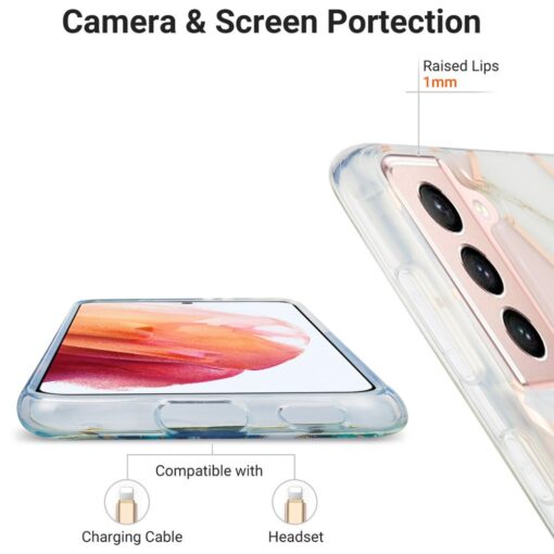 Samsung S21 umbris silikoonist marmori imitatsiooniga 4 2