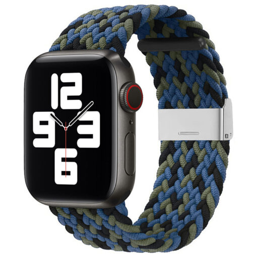 Kellarihm Apple Watch 424445 Braided sinine roheline ja must