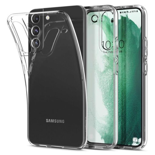 Samsung S22 PlUS umbris Spigen Liquid Crystal silikoonist labipaistev