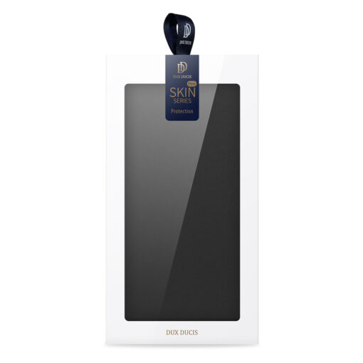 Samsung S22 ULTRA kaarditaskuga kaaned kunstanahast Dux Ducis Skin Pro must 11