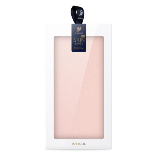 Samsung S22 ULTRA kaarditaskuga kaaned kunstanahast Dux Ducis Skin Pro roosa 11