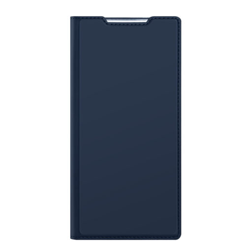 Samsung S22 ULTRA kaarditaskuga kaaned kunstanahast Dux Ducis Skin Pro sinine 10