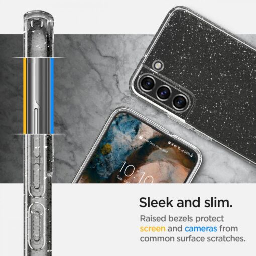 Samsung S22 umbris Spigen Liquid Crystal silikoonist sadelev 8