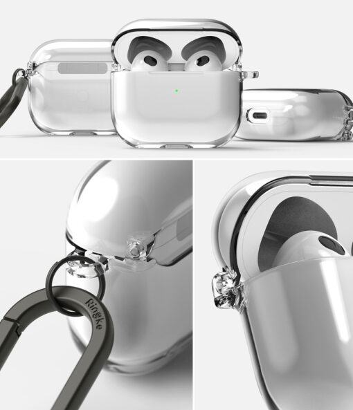 Apple AirPods 3 umbris Ringke Hinge plastikust labipaistev 11