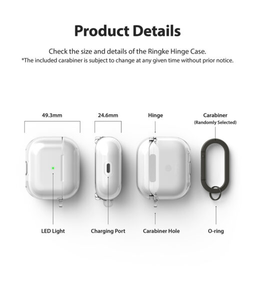 Apple AirPods 3 umbris Ringke Hinge plastikust labipaistev 3