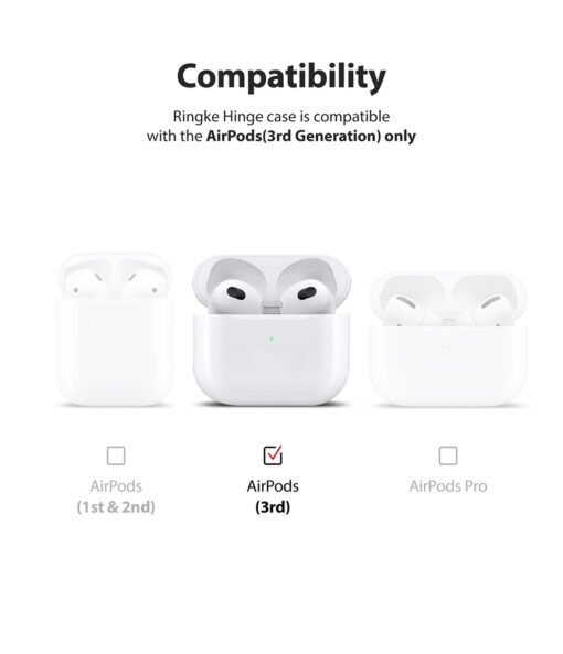 Apple AirPods 3 umbris Ringke Hinge plastikust labipaistev 4