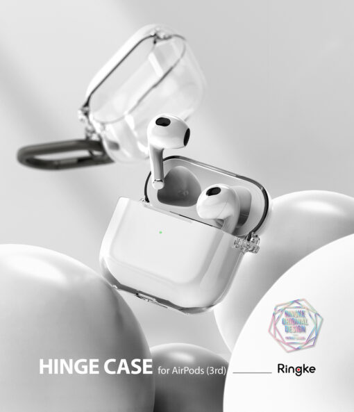 Apple AirPods 3 umbris Ringke Hinge plastikust labipaistev 6