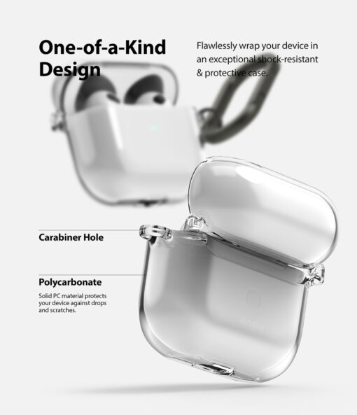Apple AirPods 3 umbris Ringke Hinge plastikust labipaistev 8