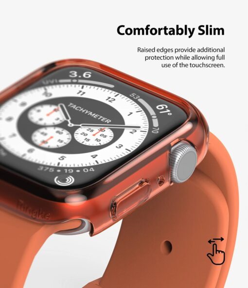 Apple Watch umbris Ringke Slim 2tk Watch 6 40mm Watch 5 40mm Watch 4 40mm Watch SE 40mm labipaistev roosa 5