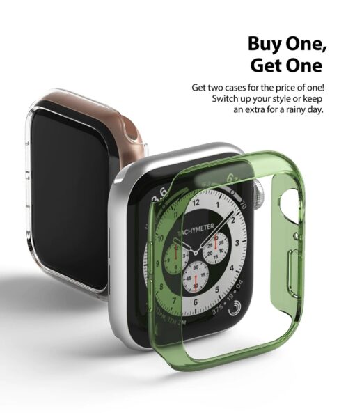 Apple Watch umbris Ringke Slim 2tk Watch 6 40mm Watch 5 40mm Watch 4 40mm Watch SE 40mm labipaistev roosa 6