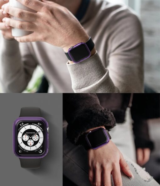 Apple Watch umbris Ringke Slim 2tk Watch 6 40mm Watch 5 40mm Watch 4 40mm Watch SE 40mm labipaistev roosa 8