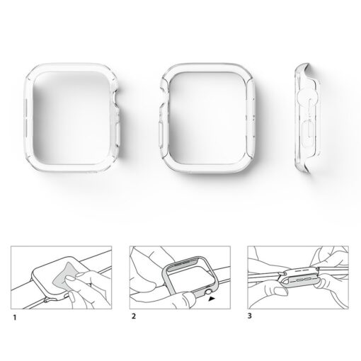 Apple Watch umbris Ringke Slim 2tk Watch 6 44mm Watch 5 44mm Watch 4 44mm Watch SE 44mm labipaistev 12