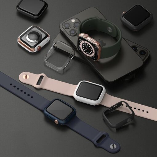Apple Watch umbris Ringke Slim 2tk Watch 6 44mm Watch 5 44mm Watch 4 44mm Watch SE 44mm labipaistev 3