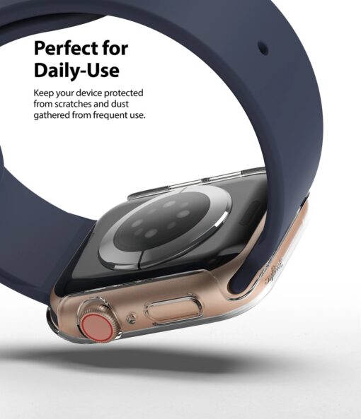 Apple Watch umbris Ringke Slim 2tk Watch 6 44mm Watch 5 44mm Watch 4 44mm Watch SE 44mm labipaistev roosa 5