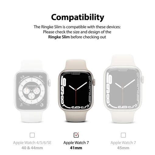 Apple Watch umbris Ringke Slim 2tk Watch 7 41mm labipaistev 2
